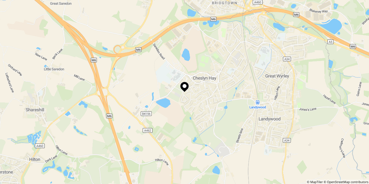 Approximate location of Falcon Close, Walsall, WS6 7LJ